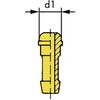 Dichtkopfnippel DK 60° zu Mutter Zollausführung DN2 Ø 8.5mm passend zu 1/8"